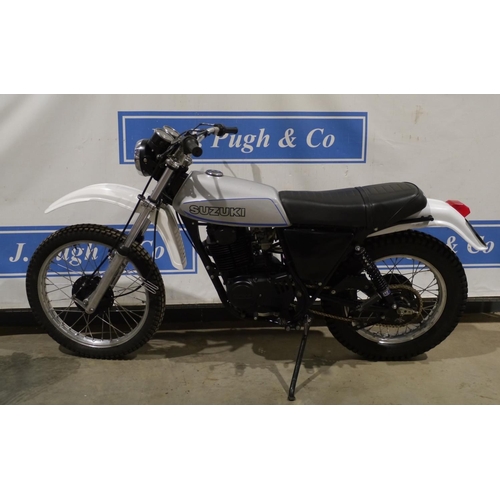 648 - Suzuki SP370 motorcycle. 1979. Powder coated frame and swing arm, rebuilt wheels, new Hagon rear sho... 