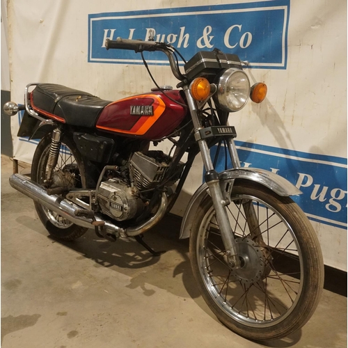 678 - Yamaha RXS100 motorcycle. 1986. Matching numbers. Engine runs. Reg. D80 DDD. V5, key