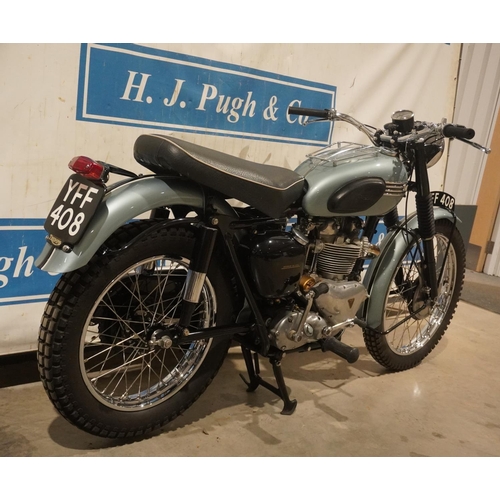 680 - Triumph 650 Trophy replica. 1955. This bike was built from spares 25 years ago. Its been running rec... 