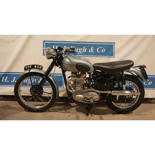 680 - Triumph 650 Trophy replica. 1955. This bike was built from spares 25 years ago. Its been running rec... 