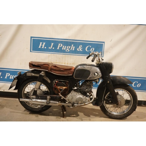 702 - Honda CA95 motorcycle. 1964. 150cc. Frame no. CA954004498 Engine no. CA954004529. This motorcycle is... 