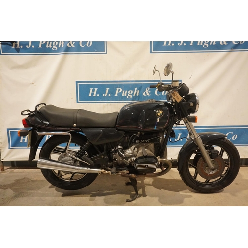 706 - BMW R80 Mono motorcycle. 1985, 798cc. Matching engine and frame numbers. MOT til March 2022. Odyssey... 