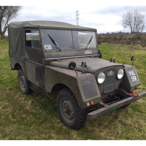 730 - Land Rover Minerva 1952. Ex Belgium Army vehicle. This Land Rover is very original and has been dry ... 