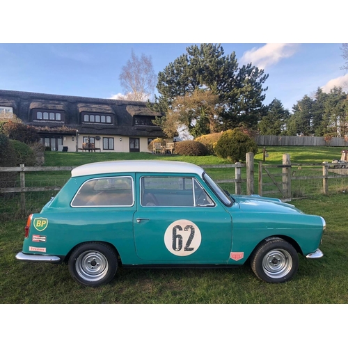 751 - Austin A40 Race replica 2 door hatchback. 948cc. 1962. New 6” wheels & tyres. Brakes don’t work. Reg... 