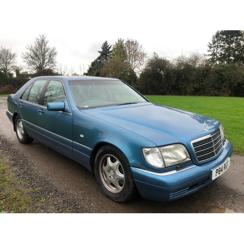 752 - Mercedes S280 Automatic 5 door saloon. 1996. Cream leather interior. Cracked windscreen. 136738 mile... 