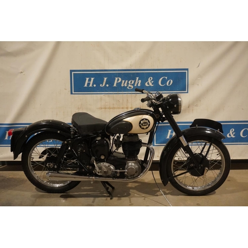 722 - BSA C12 motorcycle. 1957. 250cc. Frame no. EC1213478. Engine no. BC11G27050. V5 has been applied for... 