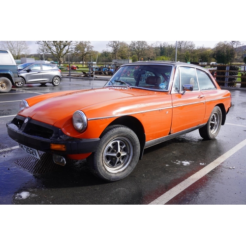 756 - MG BGT 2dr Coupe. 1979. MOT and tax exempt. Runs and drives. c/w 40 years of history. Older restorat... 