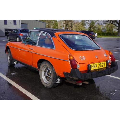 756 - MG BGT 2dr Coupe. 1979. MOT and tax exempt. Runs and drives. c/w 40 years of history. Older restorat... 