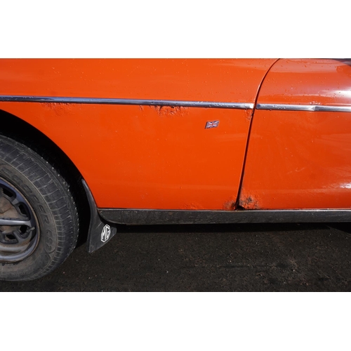 756 - MG BGT 2dr Coupe. 1979. MOT and tax exempt. Runs and drives. c/w 40 years of history. Older restorat... 