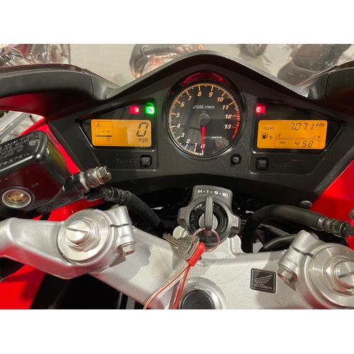 626 - Honda VFR 800 motorcycle. 2005. Very low miles showing on the clock as 7071 miles. MOT until Nov 202... 