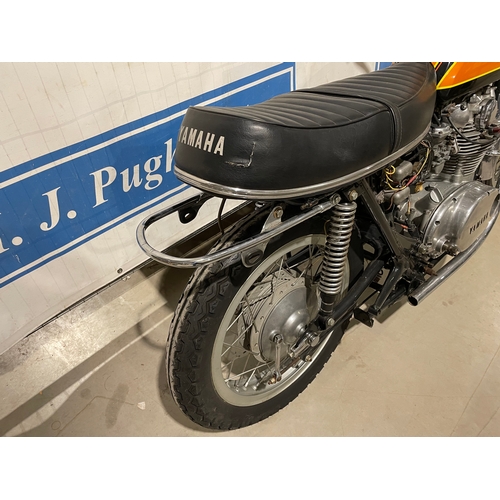 717A - Yamaha XS s650 motorcycle. 1973. Engine has been fully rebuilt. This motorcycle needs finishing. Fra... 