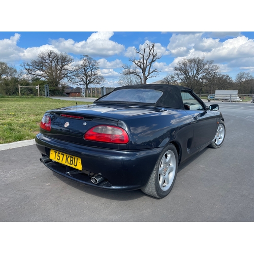 762 - MGF 2 door Sports car. 1999. Runs and drives. No MOT. This car has been stood since its last MOT ran... 