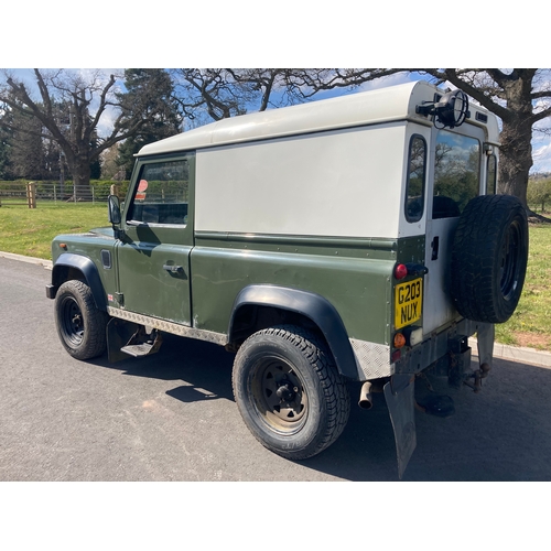 765 - Land Rover 90 Turbo. 1990. Reg- G203 NUX. Runs & Drives. MOT till December. 187k miles. V5, keys