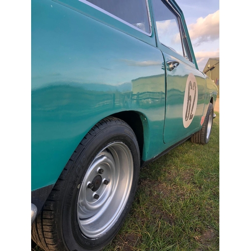 751 - Austin A40 Race replica 2 door hatchback. 948cc. 1962. New 6” wheels & tyres. Brakes don’t work. Reg... 