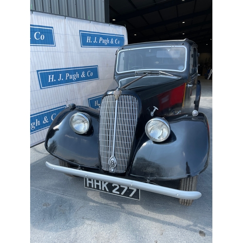 766 - Jowett Super 8 Deluxe 4 door. 1939. Starts and runs. Will need servicing and recommissioning before ... 