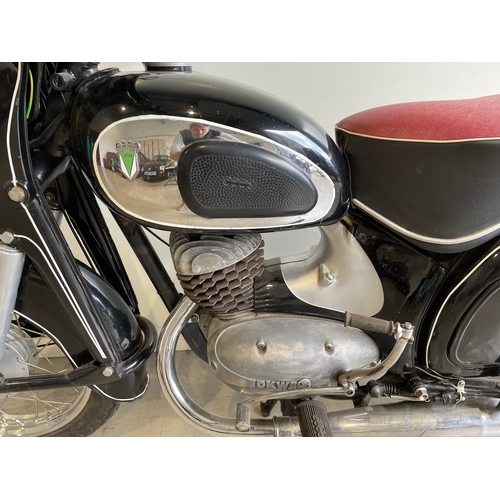 657 - DKW RT200 V5 motorcycle. 1959. German 4spd two stroke engine. Originally sold by Pride and Clark. Fi... 