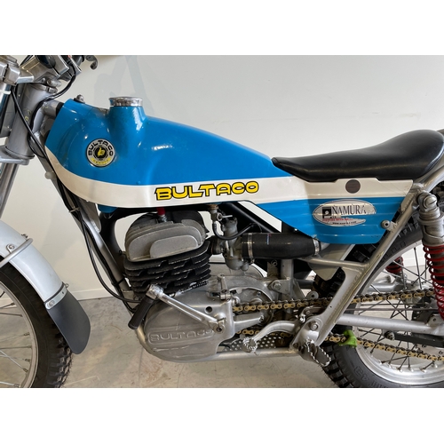 656 - Bultaco Sherpa model 80 motorcycle. 1972. 325cc. Runs. Very tidy condition, with some spares and 2 n... 