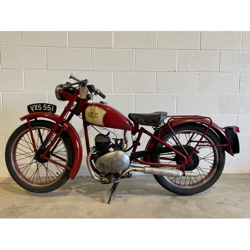 619A - OEC Atlanta (Osborn engineering Co)  motorcycle. 1950, 122cc. Very rare, desirable bike. Reg. VXS 55... 