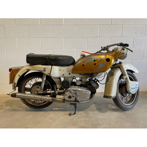 619B - Ariel Arrow restoration project with golden arrow parts 1963. 247cc. Reg. AFW 796A. c/w copy of V5C ... 