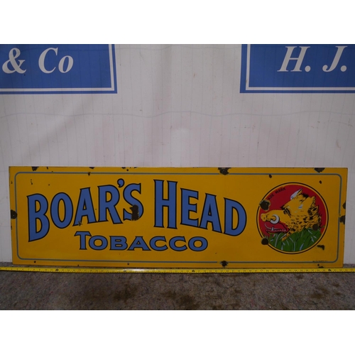 134 - Enamel sign- Boards Head Tobacco 60x18