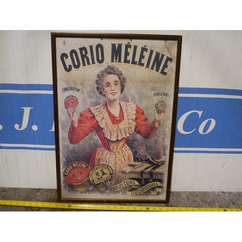 146 - Corio Meleine poster in frame 25x17 1/2