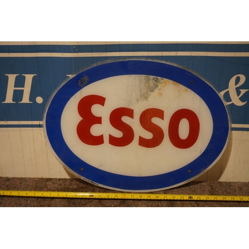 242 - Perspex sign- Esso 23 1/2x16 1/2