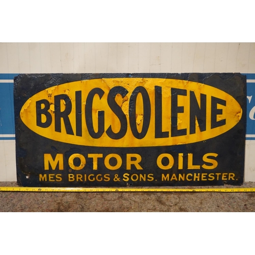 248 - Enamel sign- Brigsolene 36x18