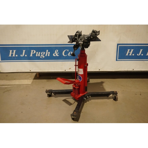 381 - 2 Stage heavy duty hydraulic Transmission jack with adjustable table