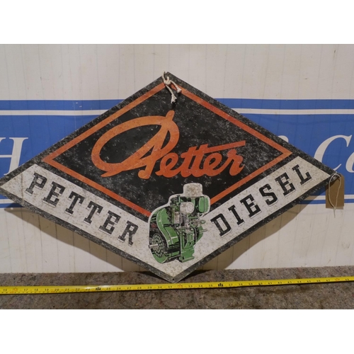 85 - Tin sign- Petter diesel 21x34