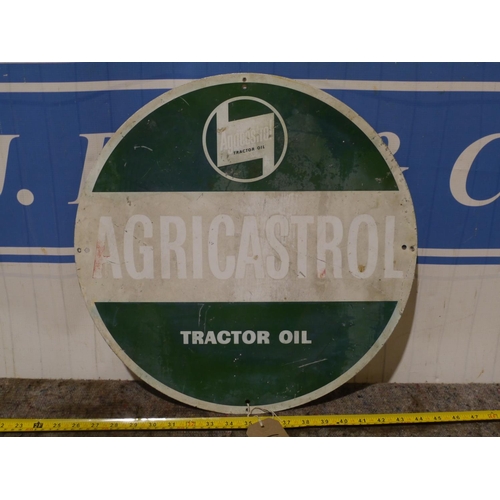 93 - Aluminium circular sign- Agricastrol  18