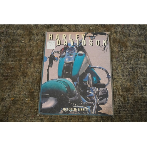 355A - Harley Davidson hardback book by Malcolm Birkitt