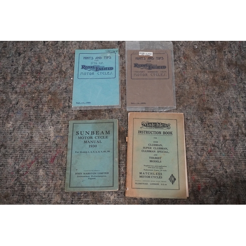 359A - Royal Enfield, Matchless and Sunbeam motorcycle manuals 1920's & 30's