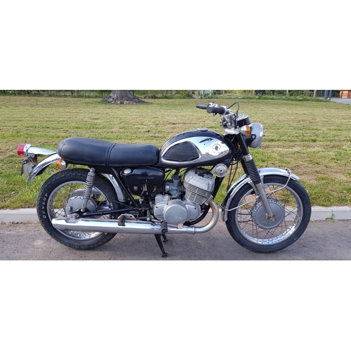 725 - Suzuki T500 Titan motorcycle. 1968. Very early example,first production year. Matching numbers. Soli... 