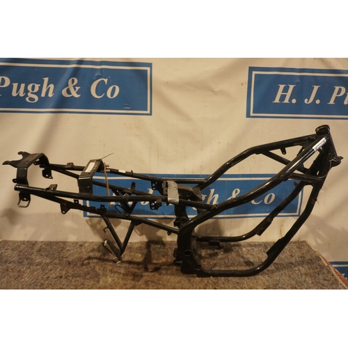 774 - Yamaha XJ600 motorcycle frame. 1997. Previously salvaged. Reg. R246 COO transferable