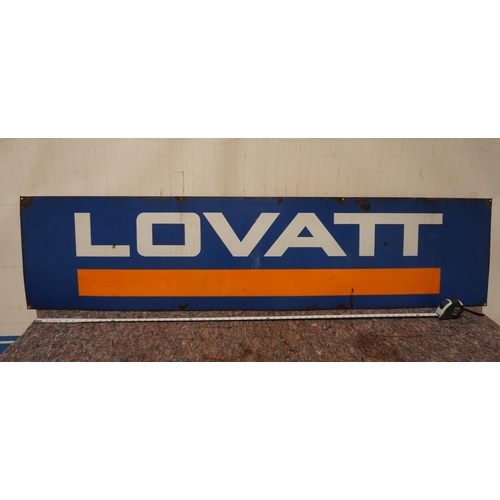 250 - Lovat enamel sign 19x78