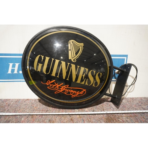 254 - Original double sided Guiness illuminated sign