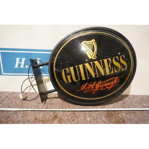 254 - Original double sided Guiness illuminated sign