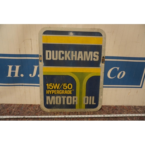 261 - Duckhams 15W-50 Motor oil tin sign 26x20