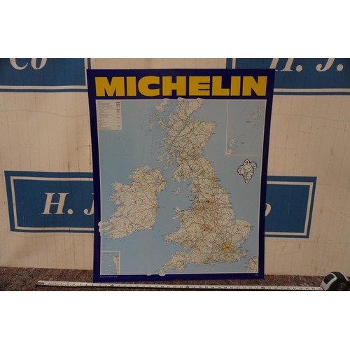 263 - Original NOS Michelin map of the UK metal sign 34x28