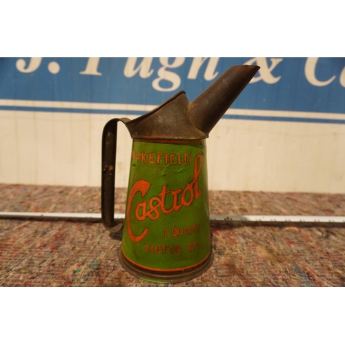 271 - Early Castrol Wakefield Motor Oil quant measuring jug/pourer