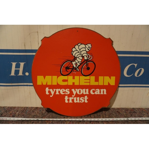 282 - Original Michelin Cycles- Tyres You Can Trust, hand board sign