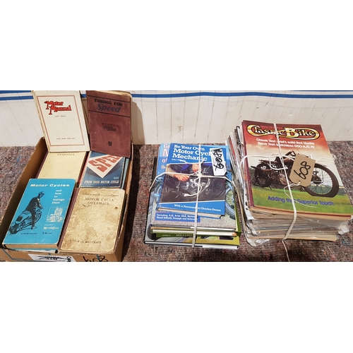 608 - Classic bike magazines and other motoring literature