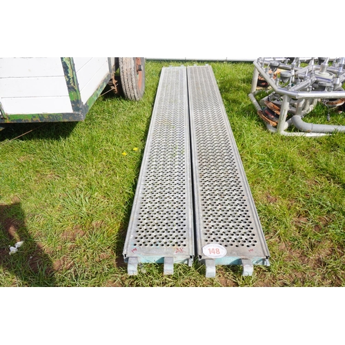 Metal scaffold ramps 10ft