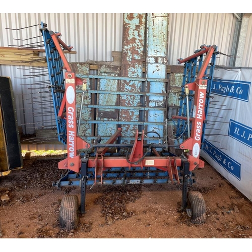 101 - Opico 16ft folding grass harrows, very good order