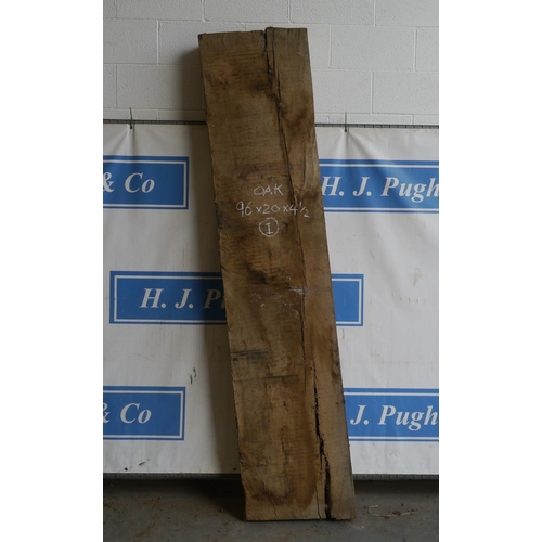 134 - Oak 96x20x4 1/2 -1