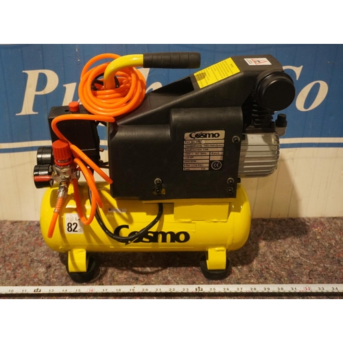 214 - Cosmo 6L portable air compressor. NOS