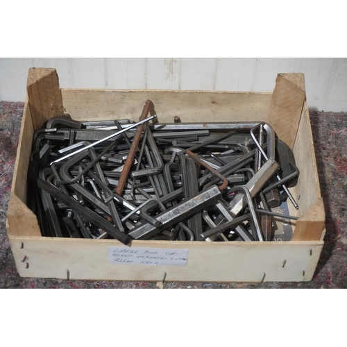 364 - Large box of mixed Unbrako and other allen keys, some with ball end