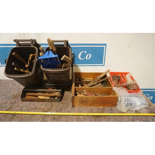 408 - Large quantity of files, hacksaws, drill bits etc