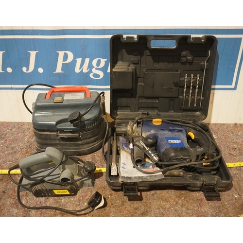 430 - Workshop vac, planer and hammer drill