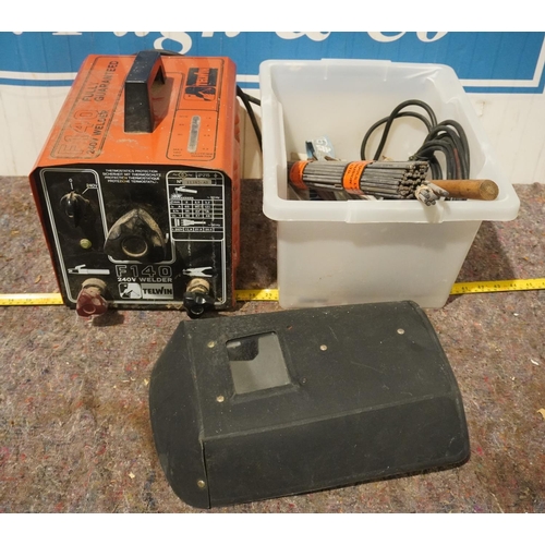 433 - Telwin F140 welder and accessories